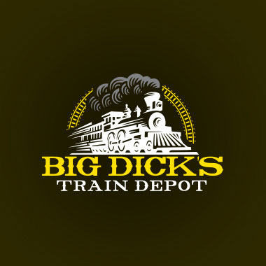 Big Dick's Train Depot Logo